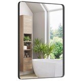 thumbnail of Helloshop26 - Miroir mural 76,5 x 56 cm pour salle de bain miroir mural de courtoisie rectangulaire cadre en métal robuste 20_0008912
