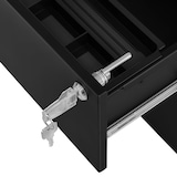 thumbnail of tectake Cajonera con ruedas Magna con 3 cajones y cerradura  Negro