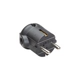 thumbnail of BACHMANN Schutzkontaktstecker, schwarz bruchfest, montierbar, IP 20, Winkel