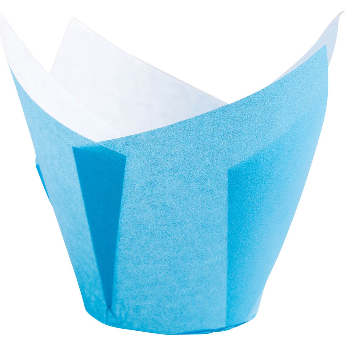 200x Muffin-Tulip-Wraps O 50 x 85 mm hellblau 160x160 mm