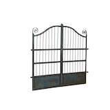 thumbnail of Biscottini Eingangstore 115x6x115 cm - Gartentor für den Außenbereich - Gartenzaun - Hellblaues Schmiedeeisentor