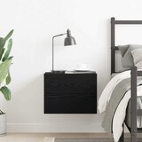 thumbnail of Cabinet de chevet Chêne noir 40 x 30 x 30 cm Bois d'ingénierie – Modèle Dune Bois Nuit
