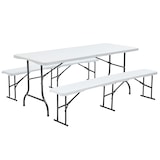 thumbnail of Table et bancs pliants 8 places - Lot de 5 - Oviala