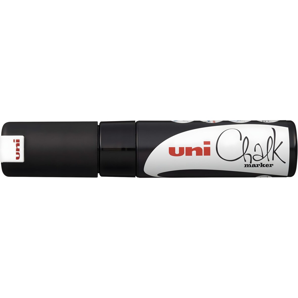 Marqueur craie Chalk Marker, pointe biseau de 8 mm, encre noire