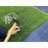 thumbnail of KIT 100 Estacas para Fixação de Redes de Ferro Galvanizado Anti-ferrugem 150 x 30 x 3 mm por Yelloo