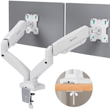 thumbnail of ONKRON Brazo Monitor Blanco para Dos Monitores 13-32", hasta 8 kg por monitor, VESA 100x100, Inclinado y Giratorio, Soporte Doble G160-W Blanco