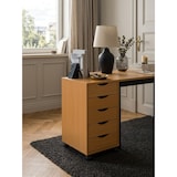 thumbnail of Rollcontainer Buche, Stilvoller & geräumiger Schreibtisch-Container mit 5 Schubladen. 33x38x64 cm | Kadima Design