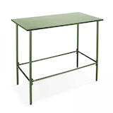 thumbnail of Set cactusgroene metalen bartafel en 4 stoelen - Oviala