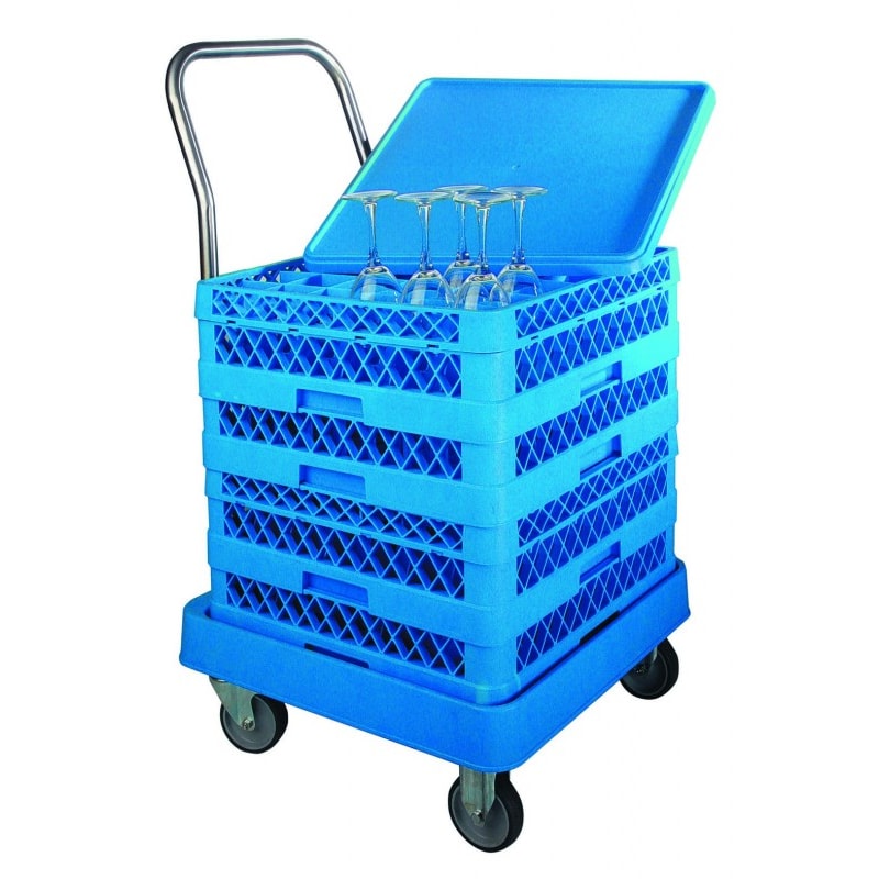 Lacor trolley korfhouder voor professionele vaatwassers met handgreep 69211
