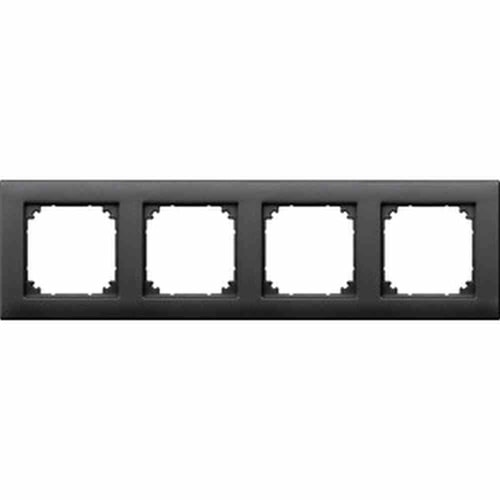 M-PLAN Rahmen, 4f, anthrazit, matt, Kunststoff, geeignet für Geräteeinbaukanal, geeignet für Unterputz-Installation