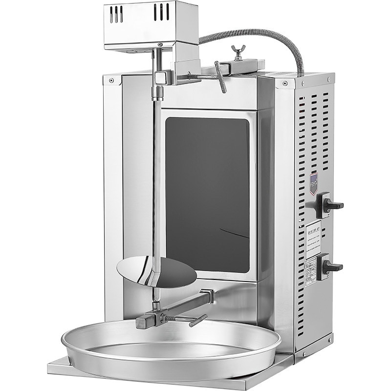 Macchina kebab elettrica con due resistenze e motore superiore