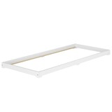 thumbnail of Kurzes Futon extra niedriges Unterschiebbett 90x190 Kiefer weiß V-60.47W-09-190 Rollrost und Matratze inkl.