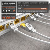 thumbnail of Primewire Ultra Slim Patchkabel Cat 7 - LAN Ethernet Gigabit Kabel - 10000 Mbit - U/FTP PIMF Schirmung - Netzwerkkabel - 20m