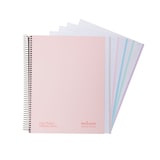 thumbnail of Caderno A4+ capa extra rígida 120H 80G quadriculado 5x5 microperfurado 5 faixas cor Navigator Rosa