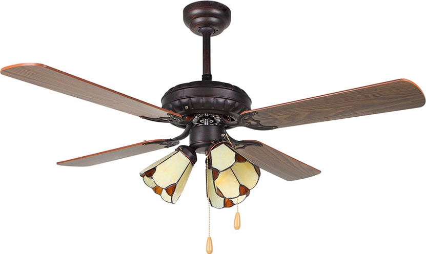 Ventilador de techo con luz Orbegozo CT 55106, 4 aspas, 3 velocidades, 105 cm de diámetro, 50 W