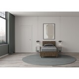 thumbnail of Letto singolo contenitore 80x200 testata dritta con doghe noce Ankel