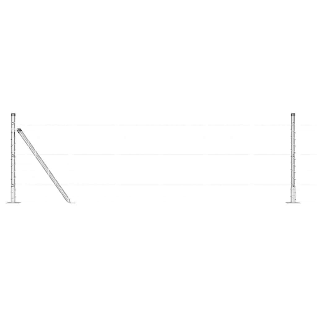 vidaXL Zaunpfosten 26 pcs Grau 3,2 x 3,2 x 70 cm