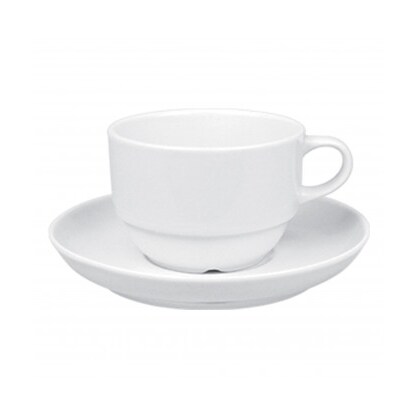 Taza De Té Delta Cl 23 Al 6 Ø Cm 8,6 Apilable Güral Paquete De 12 (Plato NO Incluido)