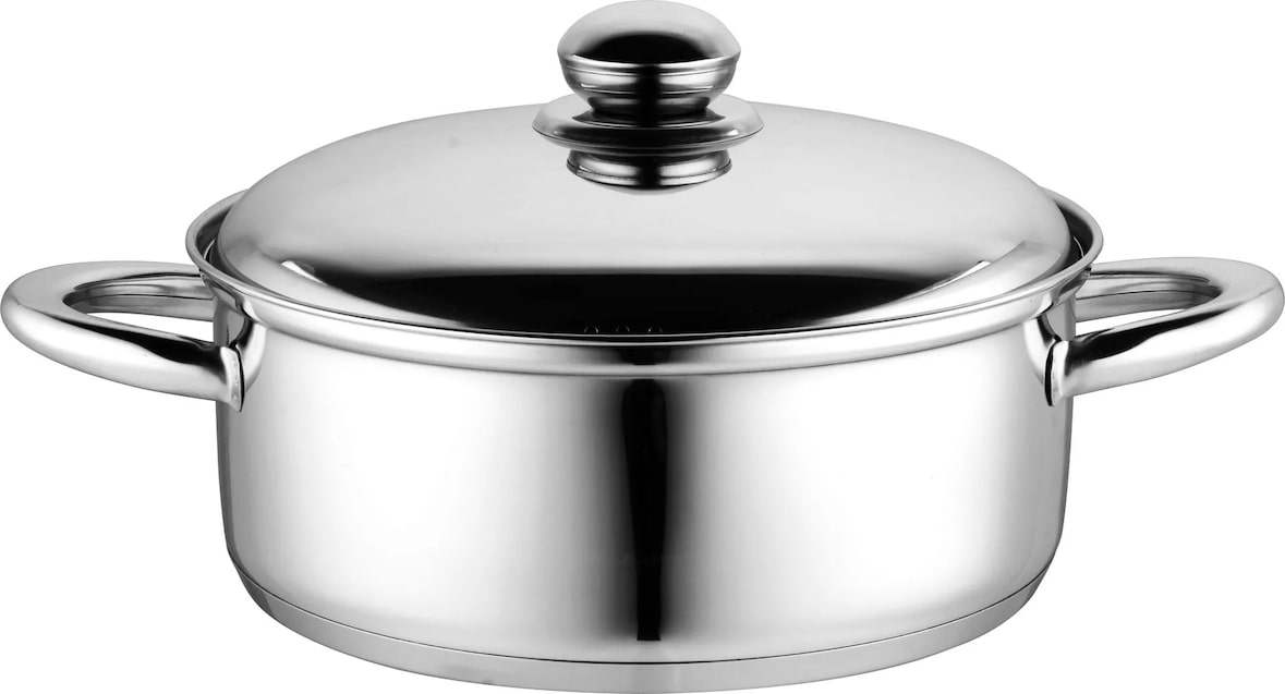 Hostelnovo - Edelstahltopf Induktion 20 x 8,5 cm 2,6 L