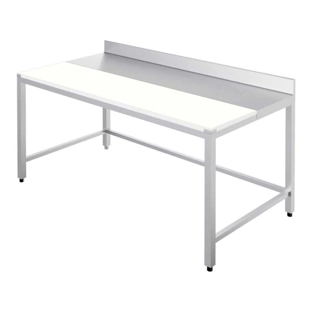 EURAST - Edelstahl/polyethylen-schneidetisch stärke 20 mm montiert - 1500x700x850 mm - 15130320