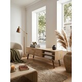 thumbnail of HiFi Lowboard SIKAR Mango Massivholz Landhaus TV Kommode 145x47x35cm, Fernsehschrank Unterschrank mit 2 Türen, Fernsehtisch Ablagefach,