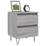 thumbnail of Table de chevet sonoma gris 40x35x50 cm bois d’ingénierie – Modèle Essence Pure