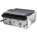 thumbnail of MBH - Gasbarbecue met lavasteen 60 cm economisch voor horeca. Geëmailleerde grillbarbecue voor bar, restaurant.