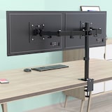 thumbnail of SVITA MOKPO Monitorhalterung 2 Monitore 15-27 Zoll Tisch Höhenverstellbar mit Neigung VESA 75/100 Schwarz