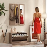 thumbnail of HOMCOM Set da Ingresso con Panca Scarpiera, Appendiabiti e Specchio