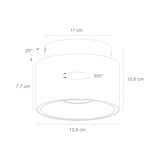 thumbnail of Surface spot TORONE  Métal Noir, H.10.6 - IP20 - GU10 / Intérieur