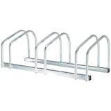 thumbnail of HOMCOM Aparcamiento para 3 Bicicletas Soporte de Acero para Aparcar Bicicletas en el Suelo o Pared Estacionamiento para Interior Exterior 76x33x27 cm