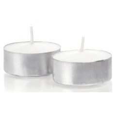 Kerzen Teelichter Weiß, 20 x 38 mm, 100 Stück