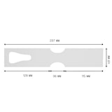 thumbnail of CombiCraft Schlaufenetiketten mit Metallerkennung in Weiß  - 500 Stück, 48x279mm
