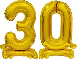 thumbnail of Stehender Folienballon Zahl 30 gold 38 cm 30. Geburtstag