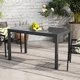 thumbnail of Outsunny mesa de jardín extensible mesa de comedor exterior ajustable 85-125 cm con borde de aluminio carga 70 kg para 4-6 personas para terraza