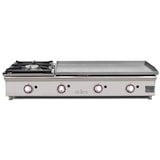thumbnail of Plancha 80 cm en acier 15 mm chromé dur + brûleur 6 Kw ARILEX 120PGCFN