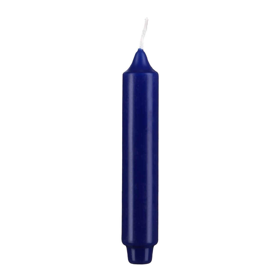 Kerzen Punchkerzen (Stabkerzen mit gefrästen Fuß) Royalblau, 170 x 30 mm, 12 Stück