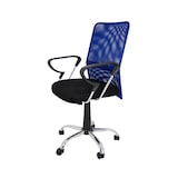 thumbnail of Sillas de oficina con asiento textil color Azul. Modelo Helena