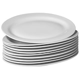 thumbnail of METRO Professional Plato llano Fine Dining, porcelana, 30.5 cm, ovalado, blanco, 10 unidades