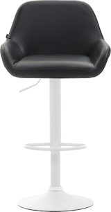 thumbnail of DELUKE® Barhocker 2er Set DUBLIN - Schwarz, Kunstleder, Weiß | Barhocker mit Lehne Barstuhl Tresenhocker Tresenstuhl Kneipenhocker Kneipenstuhl