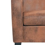 thumbnail of vidaXL Sofa 3-Sitzer Wildleder-Optik Braun