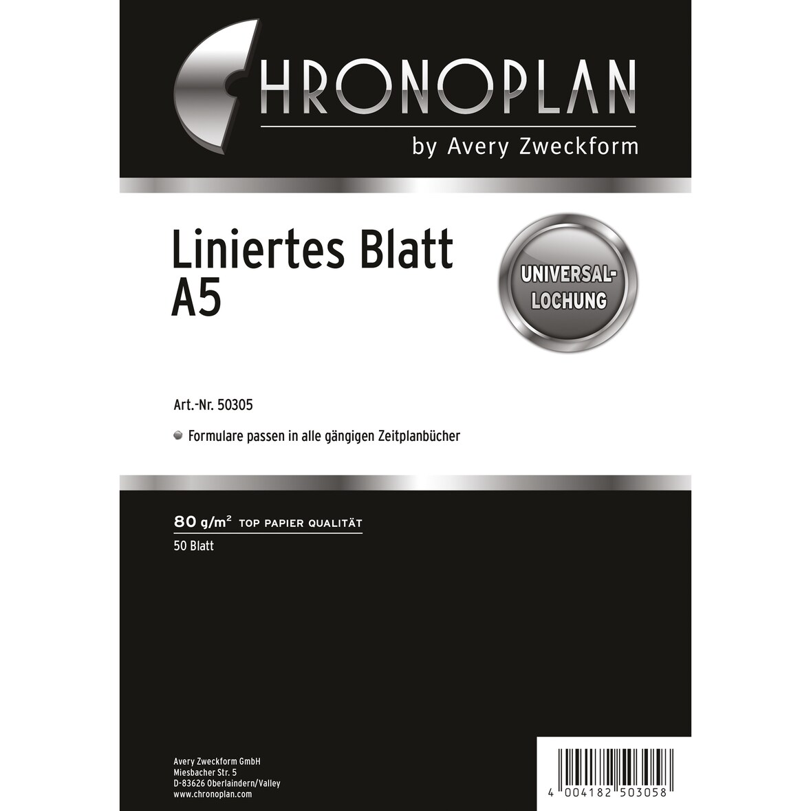 Linierte Blätter A5 VE=50x50 Blatt