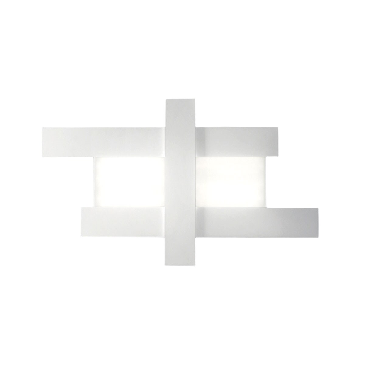 Gea Luce DOHA P/G 50W LED-Deckenleuchte 4470lm 3000K Weiß - Innendeckenleuchte aus Aluminium und doppelseitigem Methacrylat - Gealuce