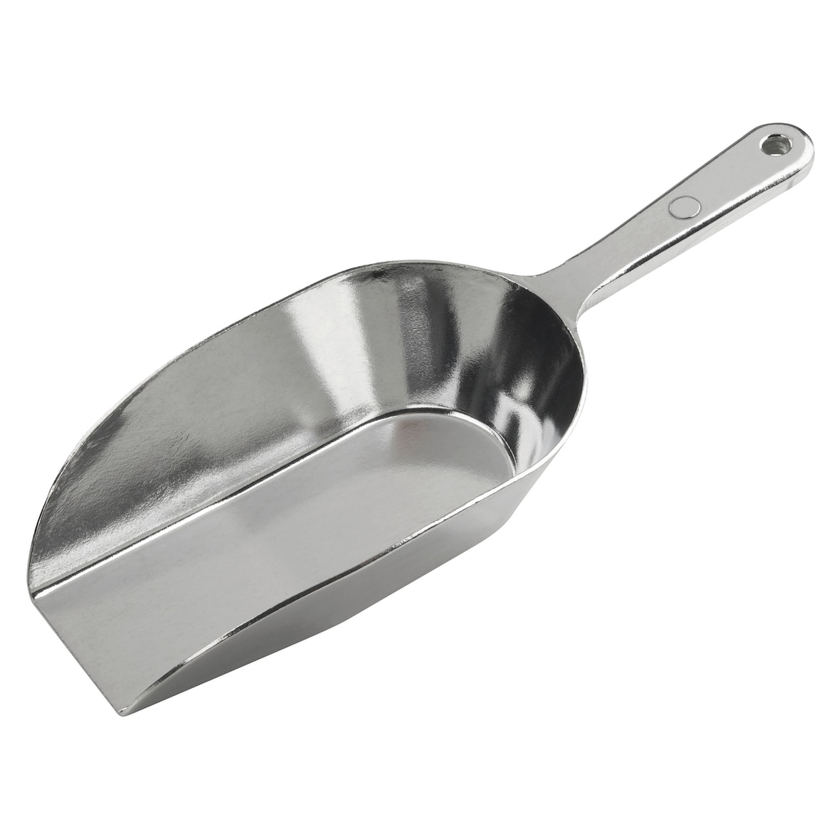 aro multifunctioneel schepje, aluminium, 9 x 25 cm, 250 ml, erogonomisch handvat, zilver