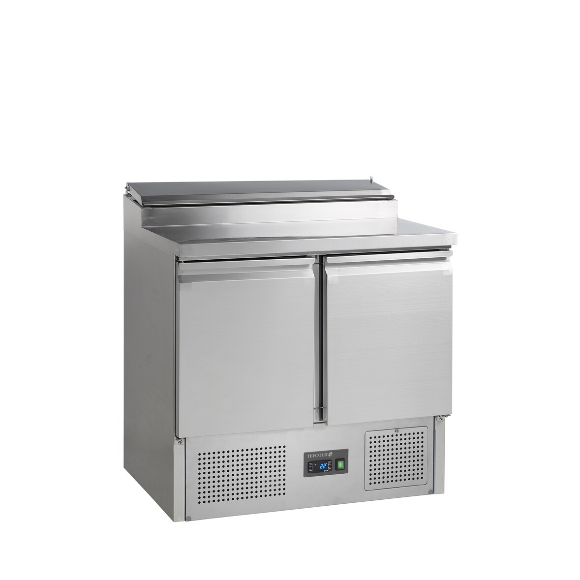 Comptoir de préparation de sandwich GN1/1 - 2 portes pleines à charnières | Tefcold - SS920