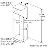 thumbnail of SIEMENS Réfrigérateur 1 Porte Intégrable à Pantographe 248l ki72lade0