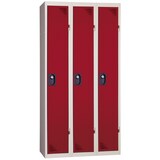 thumbnail of Vestiaire industrie propre - En kit - Rouge - 3 colonnes - Largeur 90cm -PROVOST