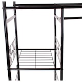 thumbnail of Bengaleiro de metal Genebra, bengaleiro armário prateleira de metal 172x100x43cm ~ com cortina