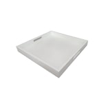 thumbnail of Hostelnovo - Bandeja madera con asas apilable blanco 40 x 40 x 5 cm