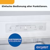 thumbnail of Exquisit Gefrierschrank, Tiefkühlschrank, Schnellgefrieren, 168 L, 4-Sterne-Gefrieren, Energieklasse D, Gefrierschrank gross, GS5230-HE-040D weiss